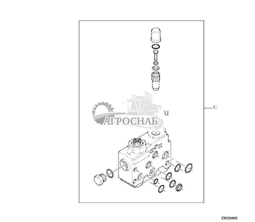 Клапан HHC с поперечным наклоном в разобранном виде, часть 3 